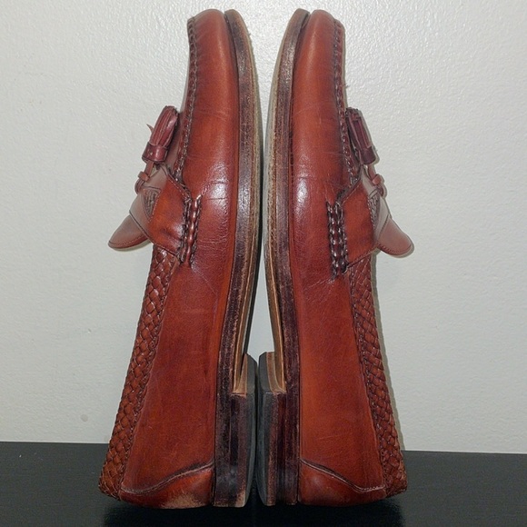 ALLEN EDMONDS Maxfield Brown Leather Tassel‎ Loafers Shoes Men\'s Size 10 E main image 6